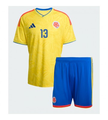Colombia Yerry Mina #13 Hjemmebanetrøje Børn VM 2026 Kortærmet (+ Korte bukser)